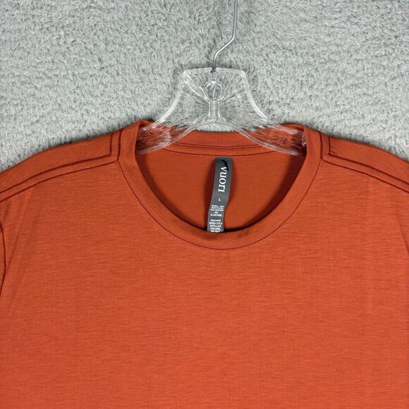 Vuori Tech Tee Men’s Large Burnt Orange Casual Performance Comfort V195 - Picture 3 of 9